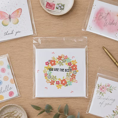 Peel & Seal Flap Crystal Clear Plastic Bags For Square Prints Bag Size: 5 15/16" x 5 7/8" 100 Bags Crystal Clear Bags