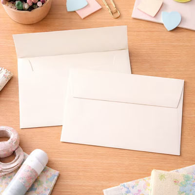 A7 7 1/4" x 5 1/4" Bright Envelope Natural 50 Pieces E5003