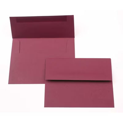 A2 5 3/4" x 4 3/8" Basis Envelope Burgundy 50 Pieces EC213