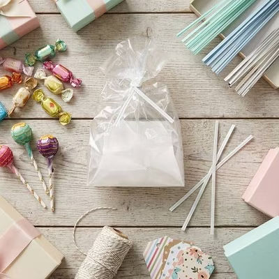 White Paper Twist Tie 6" x 5/32" 1000 pack