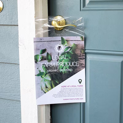 Door Knob Bags Door Knob Hanger Bags 9" x 15" 100 Bags ClearBags