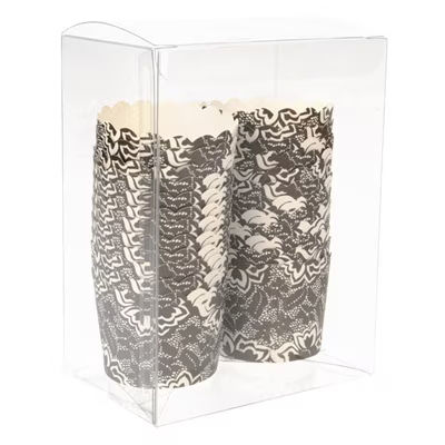 Clear Boxes - Great for Caramels Toffee Party and Wedding Favors Box Size: 4 1/2" x 3" x 5 7/8" 25 Boxes Crystal Clear Boxes