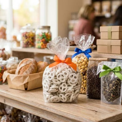 Medium Poly Side Gusset Bags - Great for Kettlecorn Event Snack Sales Bakery Take Out Bags Size: 5 1/2" x 4 1/2" x 15" 500 Bags