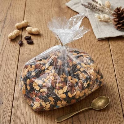 Large Poly Side Gusset Bags - 1 Mil - Great for Bulk Packaging of Trail Mix Nuts Birdseed Size: 8 1/2" x 4 1/2" x 14" 300 Bags