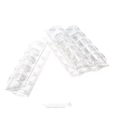 Crystal Clear Macaron Trays - Trays Only Tray Size: 12 5/8" x 7 3/8" 10 Sets of Top & Bottom Trays to hold 125 Macarons