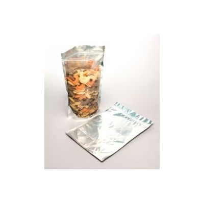 XL Silver with Clear Front Resealable Gusset Bags - Holds 1 Pound - Heat Seal Size: 8 1/4" x 3 1/2" x 11 1/2" 100 Bags Pouches