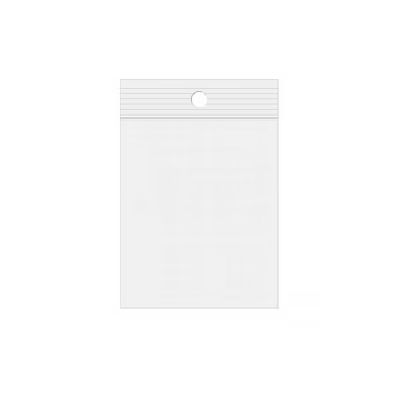 Crystal Clear Zip Bags + Round Hang Hole 5" x 5" 100 pack