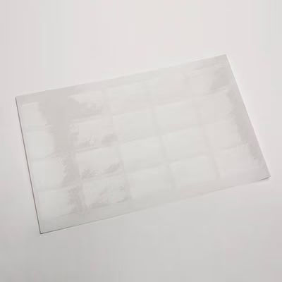 Clear Rectangle Stickers (Sheet of 20) 7/8" x 1 1/4" 20 pack