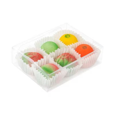 Small 4 Truffle Size Chocolate Boxes with Inserts for 4 Candies Chocolates & Truffles Box Size: 2 5/8" x 1" x 3 9/16" 100 Sets