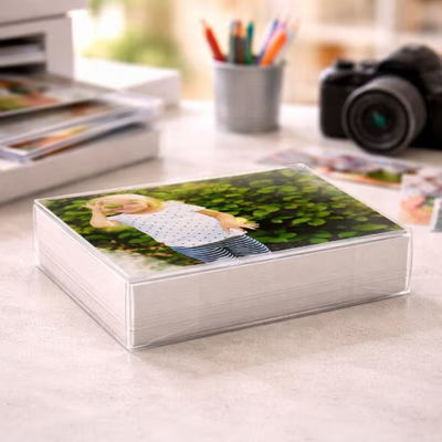 Clear Boxes for Photo Albums Thank You Cards and Envelopes Box Size: 4 1/8" x 2" x 6 1/8" 25 Boxes Crystal Clear Boxes