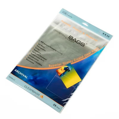 Crystal Clear Bags® Protective Closure Retail Pack 9 7/16" x 12 1/4" 25 pack