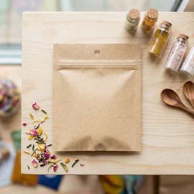 Small Kraft Heat Seal Bags Solid Matte Kraft with No Windows food safe Food Safe 4.8 mil thick Bag Size: 3" x 4" 100 Bags