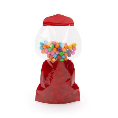 Gumball Shaped Pouch 5 1/8" x 2 3/8" x 9" 100 pack