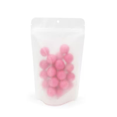 Matte Frosted Stand Up Zipper Pouch Bag 5 1/8" x 3 1/8" x 8 1/8" 100 pack