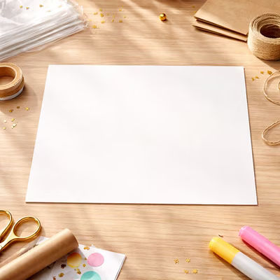 5" x 7" ClearBags Economy 30pt One Sided White Backing Board