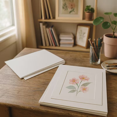 Double Sided White Backing Boards 25 Pack 11" x 14"