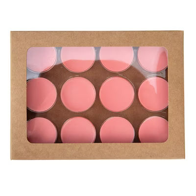 Kraft Artisan Candy Box Set, Round Insert 4" x 13/16" x 5 7/16" 25 pack