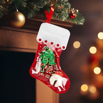 Stocking Shaped Pouch 10" x 16" 25 pack