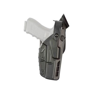 Safariland 7360RDS 7TS ALS/SLS Mid-Ride Level III Retention Duty Holsters Glock 19 MOS Left Hand SafariSeven Plain Black 7360RDS-28325-412