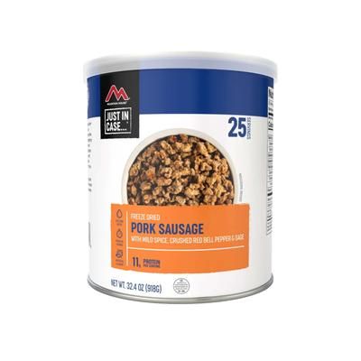 Mountain House Pork Sausage w/Mild Spice 25 Servings 30229