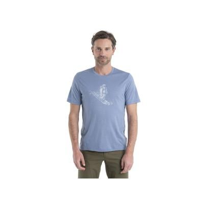 Icebreaker Tech Lite II Short Sleeve Skiing Yeti T-Shirt - Men's Kyanite Extra Large IB0A56IM885XL