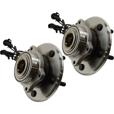 2007 Chrysler Pacifica Rear, Driver and Passenger Side Wheel Hubs, With Bearing, With Sensor