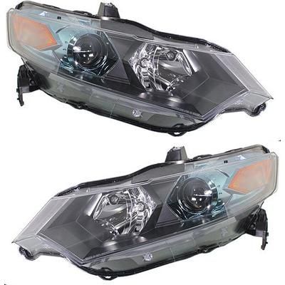 2011 Honda Insight Driver and Passenger Side Headlights, with Bulbs, Halogen