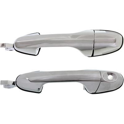 2004 Chrysler Pacifica Front, Driver and Passenger Side Exterior Door Handles, Chrome, Front or Rear Passenger Side - without Key Hole, Sport Utility