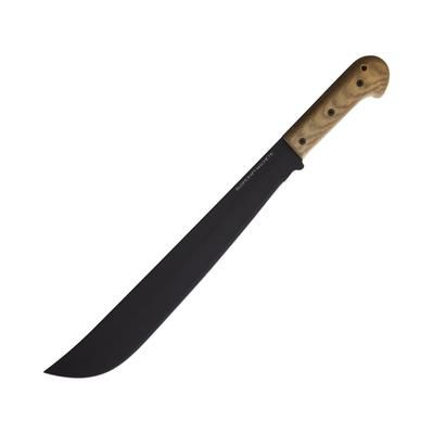 Ontario Knife Bushcraft Machete w/ Nylon Sheath 22in Overall 16in Black Powder Coated Blade Natural Canvas Micarta Handle Nylon Sheath 8695SEC