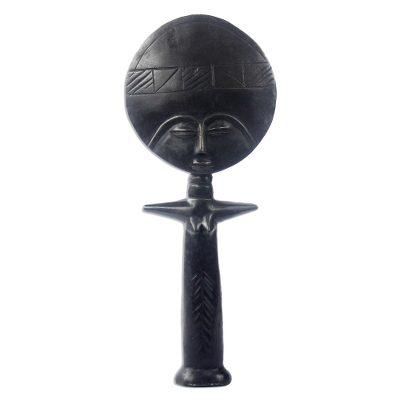 'Comforter' - Fertility Doll Wood Sculpture from Africa