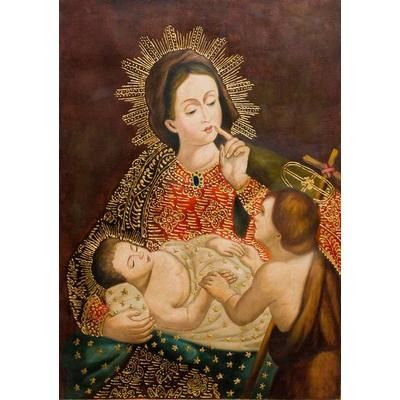Our Lady of Silence,'Our Lady of Silence Painting Religious Christian Art'