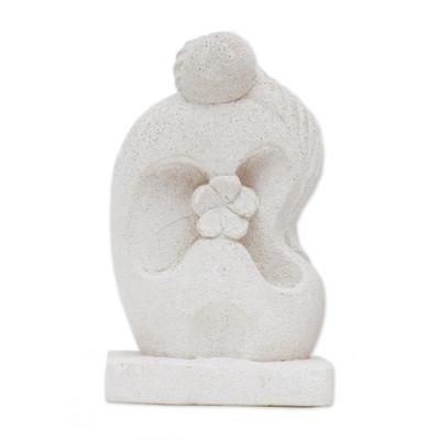 Melted Hug,'Hand Crafted Romantic Sandstone Sculpture from Indonesia'