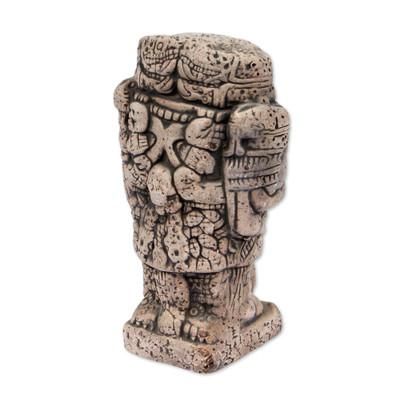 'Serpent Skirt' (small) - Unique Aztec Archaeology Ceramic Replica Sculpture
