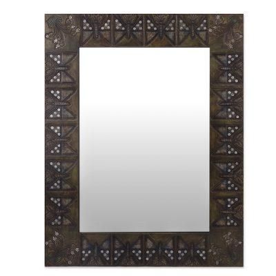 Cusco Butterfly,'Inca Inspired Wall Mirror'