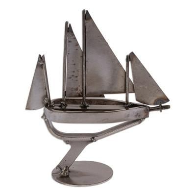 'Eco-Friedly Nautical Upcycled Metal Sculpture from Mexico'