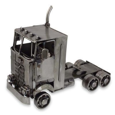 Recycled metal sculpture, 'Rustic Truck Cab'