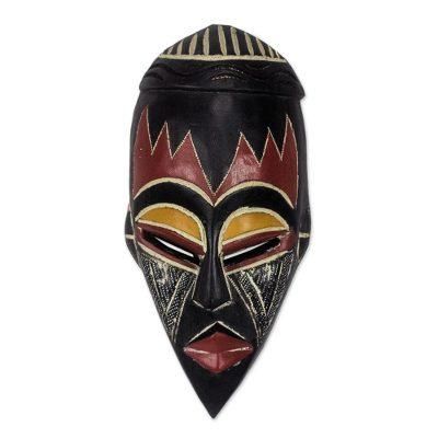 Ghanaian wood mask, 'Be Persistent'