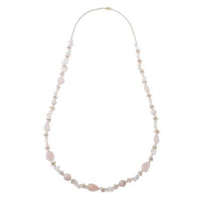 Lovely Dream,'Multi-Gemstone Beaded Necklace in Pink from Thailand'