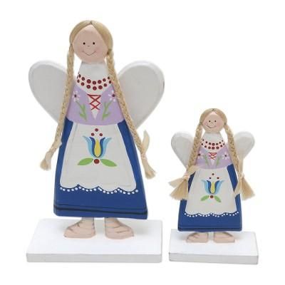 Floral Angels,'Hand Crafted Angel-Themed Christmas Decor (Pair)'