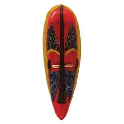 Butsomekpoe,'Handmade Sese Wood and Aluminum Plated Mask'