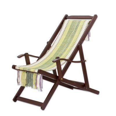 Paradise Fields,'Adjustable Wood Frame Recycled Cotton Blend Hammock Chair'