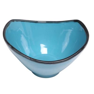 Blue Wave,'Handcrafted Blue Ceramic Bowl from Indonesia'