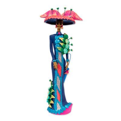 La Catrina Estrella,'Artisan Crafted Ceramic Catrina Statuette'
