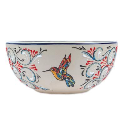 Colibri,'Hummingbird-Themed Ceramic Serving Bowl'
