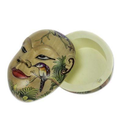 Wood box, 'Portrait of Subali'
