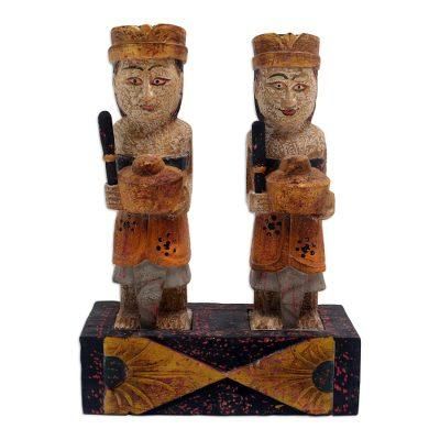 Soft Tone,'Handmade Albesia Wood Statuette from Bali'