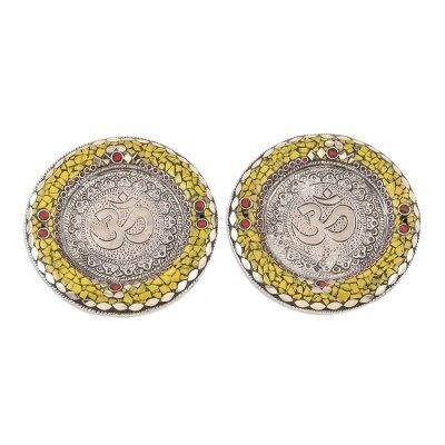 Haryana Om,'Mosaic Motif Incense Holders (Pair)'