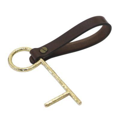 Java Explorer,'Brass No Touch Tool with Leather Lanyard'
