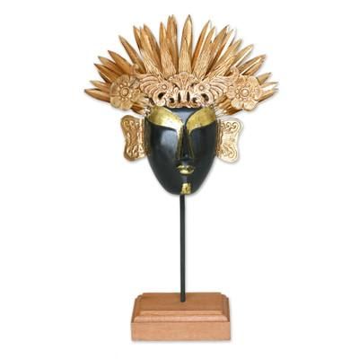 Golden Queen,'Wood and copper mask'