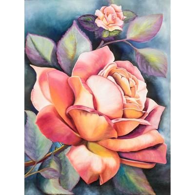 In the Name of the Rose,'Original Rose Painting from Guatemala'